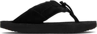 Abra Ssense Exclusive Black Platform Flip-flops