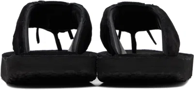Abra Ssense Exclusive Black Platform Flip-flops