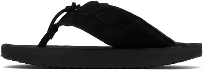 Abra Ssense Exclusive Black Platform Flip-flops