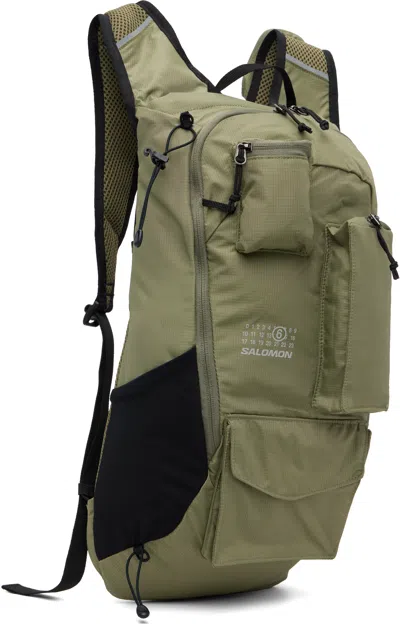 Mm6 Maison Margiela Khaki Salomon Edition Numeric Nylon Backpack