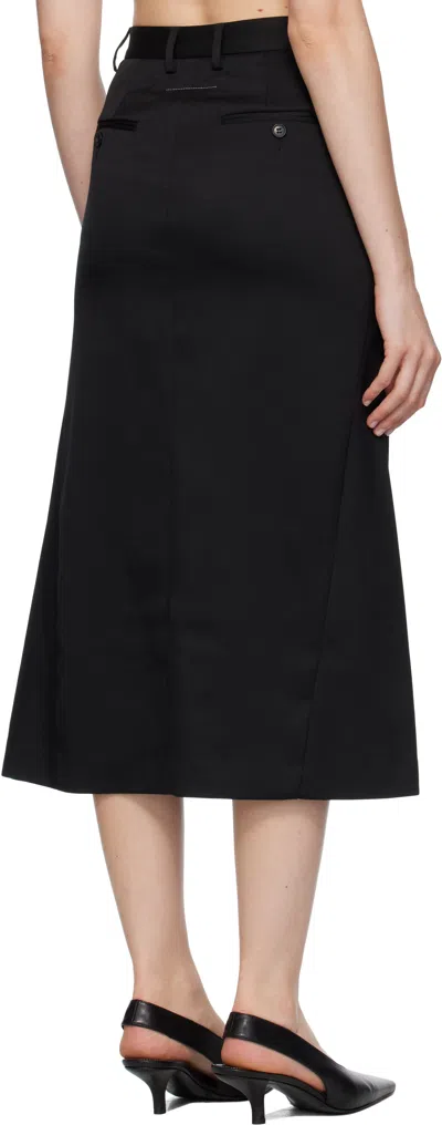 Mm6 Maison Margiela Back-to-back Midi Skirt Skirts Black