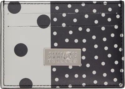Mm6 Maison Margiela Black & White Numeric Card Holder