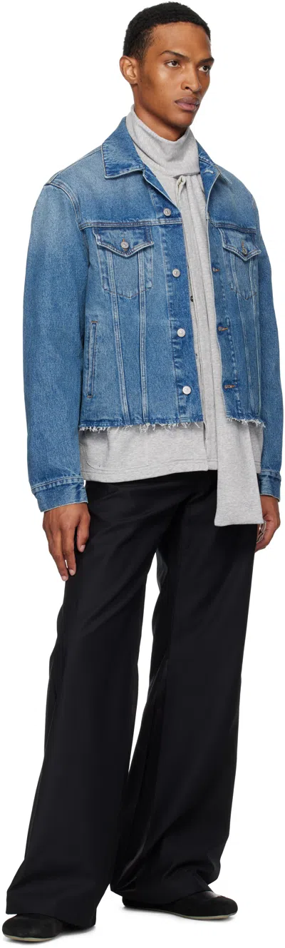 Mm6 Maison Margiela Black Leather And Suede Anatomic Sneakers