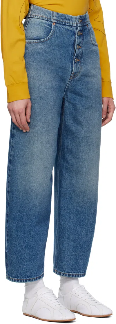 Mm6 Maison Margiela Blue Straight-leg Jeans