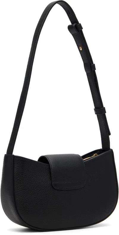 Ferragamo Gabry Black Calf Leather Shoulder Bag