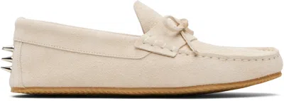 Abra Ssense Exclusive Beige Spike Loafers In Neutral