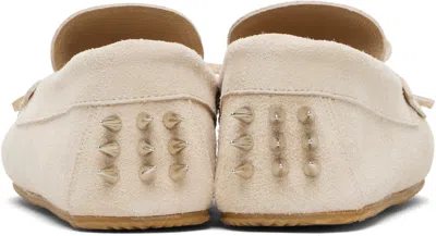 Abra Ssense Exclusive Beige Spike Loafers In Neutral