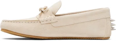 Abra Ssense Exclusive Beige Spike Loafers In Neutral