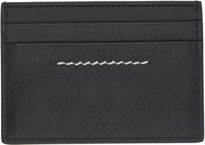 Mm6 Maison Margiela Black Numeric Card Holder