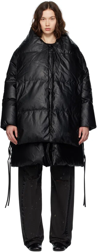Mm6 Maison Margiela Mm6 By Maison Margiela Short Asymmetrical Down Jacket In Polyamide