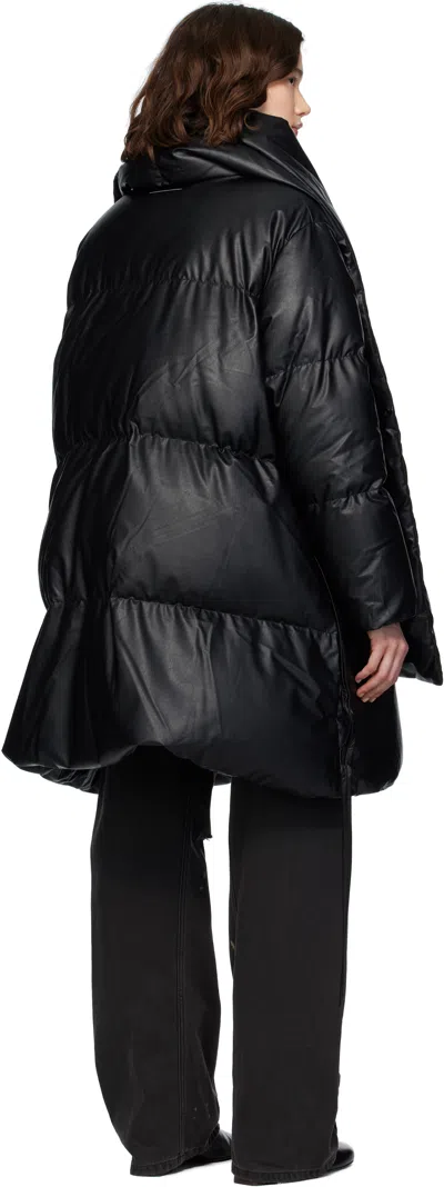 Mm6 Maison Margiela Mm6 By Maison Margiela Short Asymmetrical Down Jacket In Polyamide