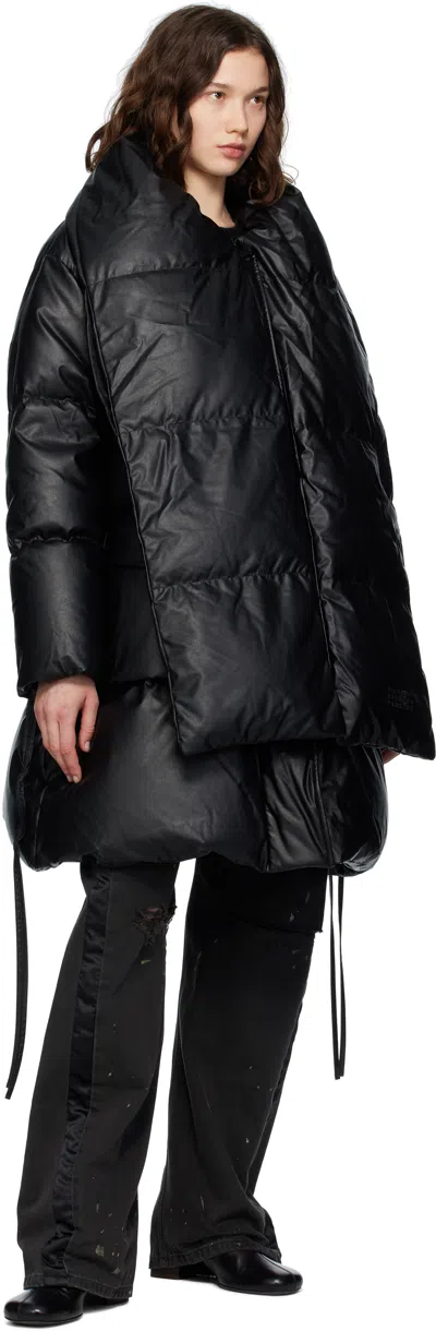 Mm6 Maison Margiela Mm6 By Maison Margiela Short Asymmetrical Down Jacket In Polyamide