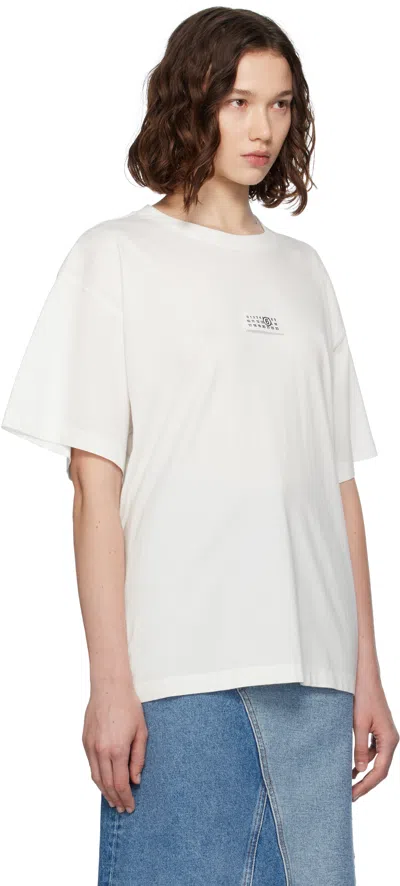Mm6 Maison Margiela Relaxed Fit Short-sleeved T-shirt In White