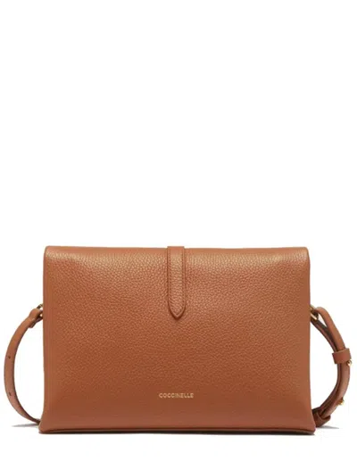 Coccinelle Dorian Shoulder Bag In Brown