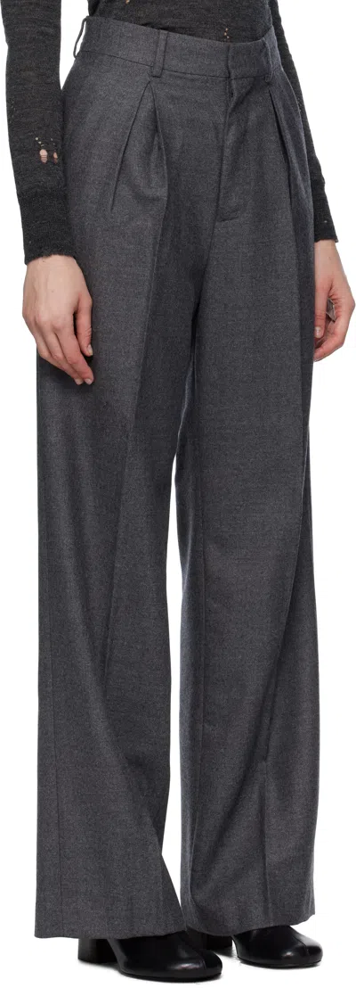 Mm6 Maison Margiela Gray Tailored Wool Trousers