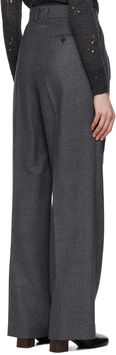 Mm6 Maison Margiela Gray Tailored Wool Trousers