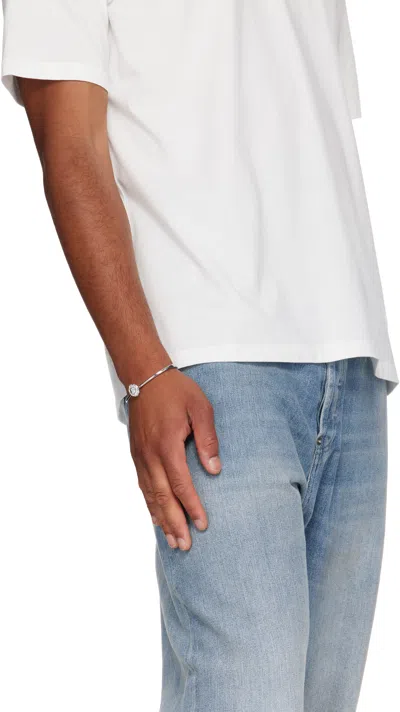 Mm6 Maison Margiela Enamel Logo Cuff Bracelet