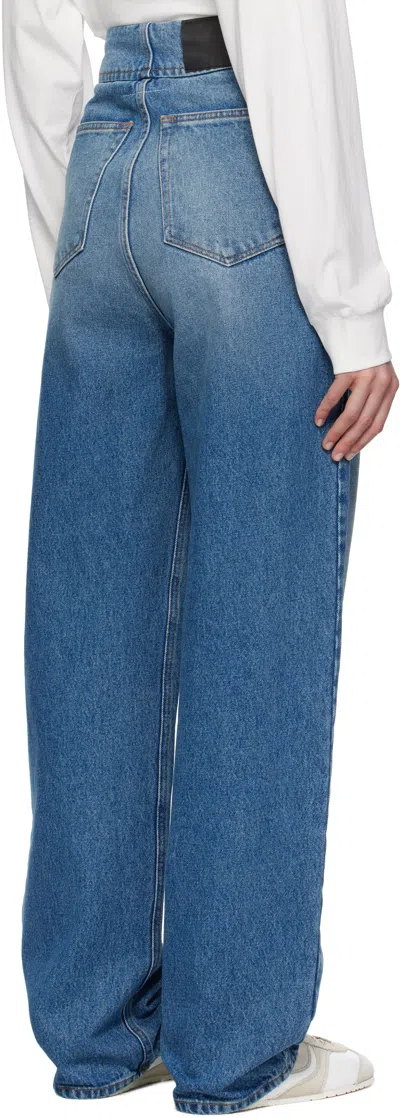 Mm6 Maison Margiela Blue Straight-leg Jeans