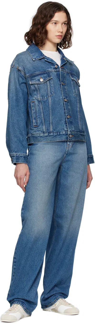 Mm6 Maison Margiela Blue Straight-leg Jeans