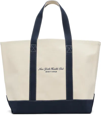 Sporty And Rich Off-white 'ny Health Club' Tote