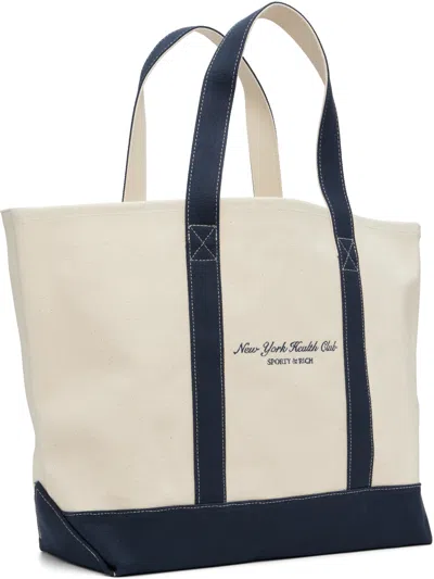 Sporty And Rich Off-white 'ny Health Club' Tote