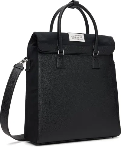 Maison Margiela Black 5ac Daily Vertical Tote