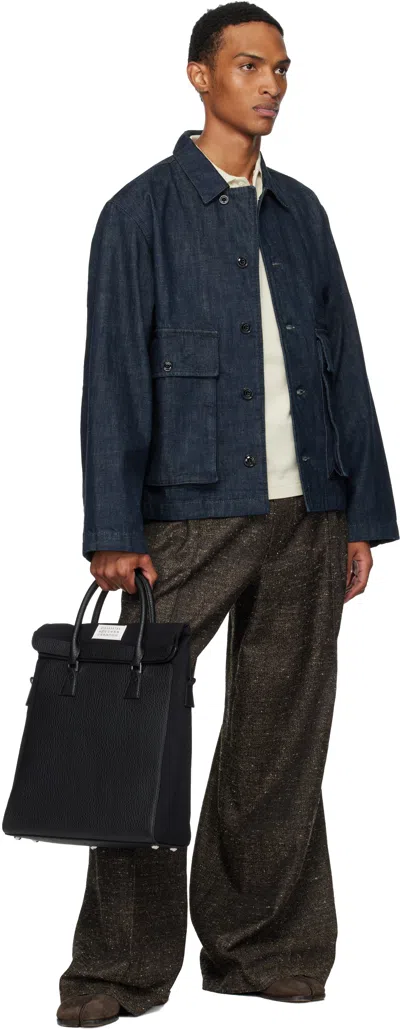 Maison Margiela Black 5ac Daily Vertical Tote