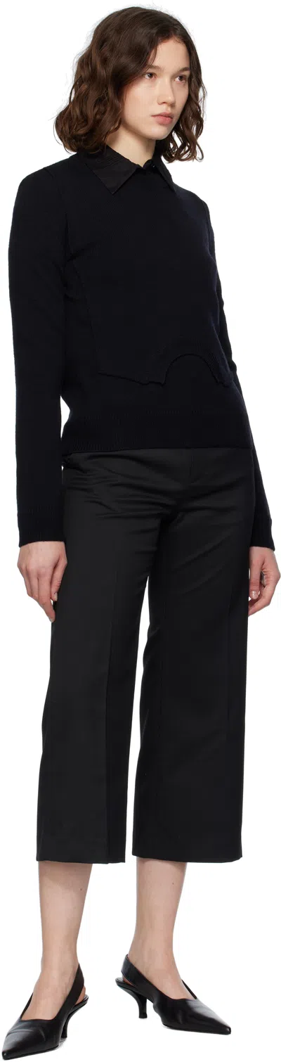 Mm6 Maison Margiela Wool Sweater In Black