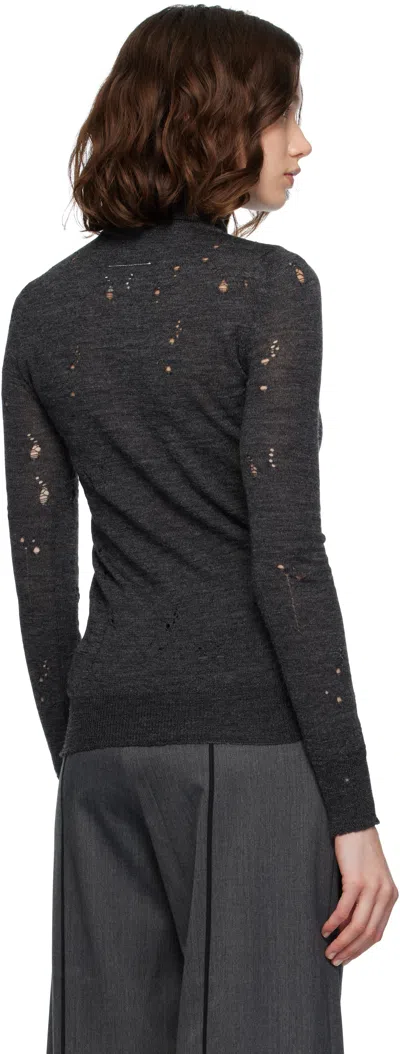 Mm6 Maison Margiela Gray Wool Turtleneck