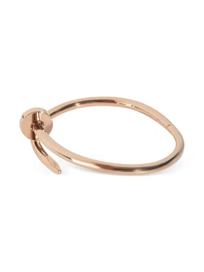 Pre-owned Cartier 18k Rose Gold Just Un Clou Bracelet