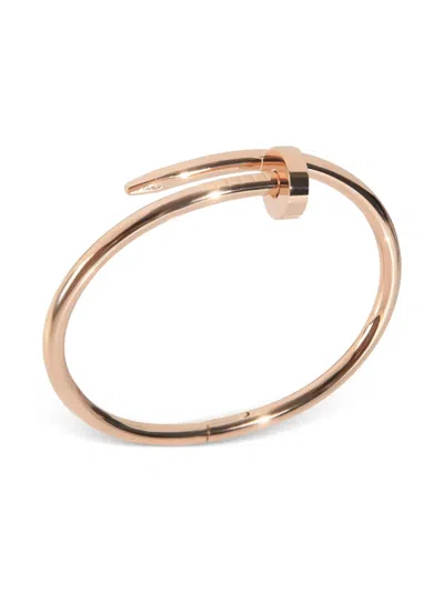 Pre-owned Cartier 18k Rose Gold Just Un Clou Bracelet