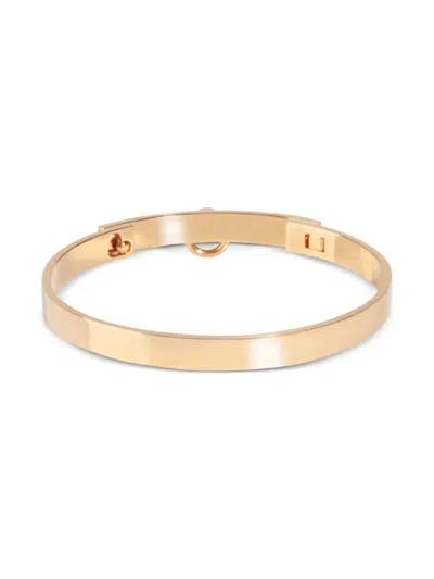 Pre-owned Hermes 18k Rose Gold Collier De Chien Bracelet