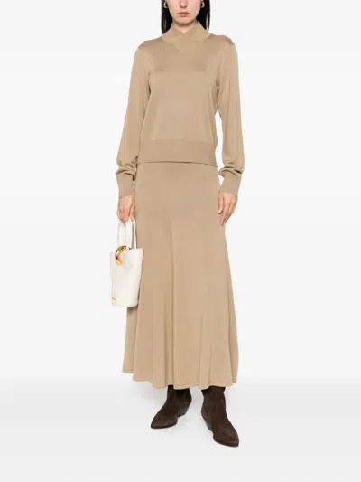 Tove Thora Midi Skirt In Brown