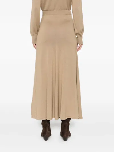 Tove Thora Midi Skirt In Brown
