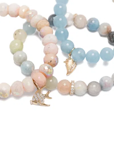 Sydney Evan 14k Yellow Gold Stone Gemstone Bracelet In Multi