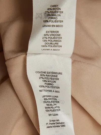 Pre-owned Armani Exchange Pleated Stripe Dress In Sand
