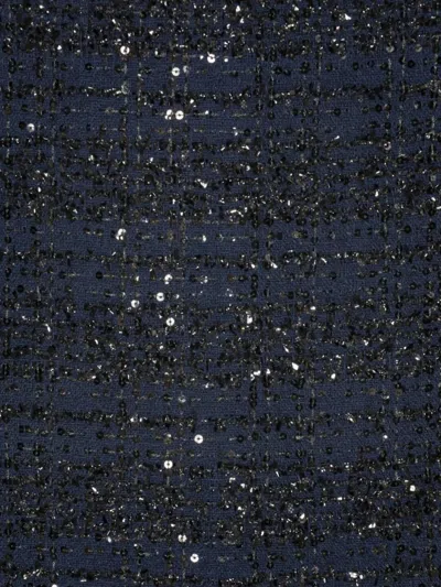 Rotate Birger Christensen Sequin-embellished Mini Skirt In Blue