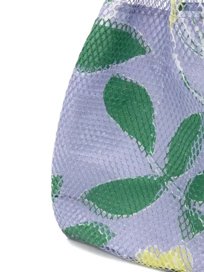 Epice Floral-print Mesh Tote Bag