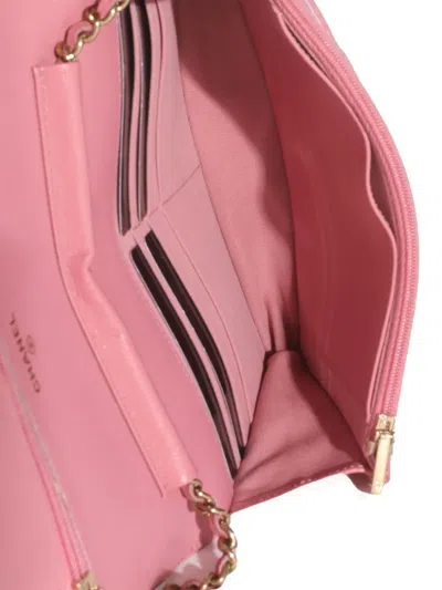 Pre-owned Chanel Quilted Wallet On Chain In Pink