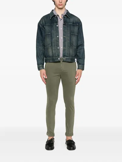 Dondup Cotton Trousers In Gray