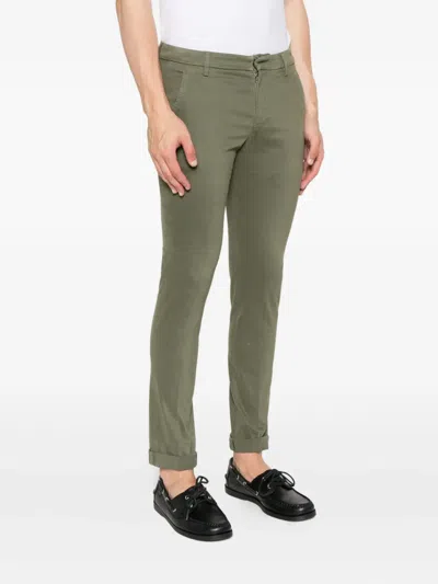Dondup Cotton Trousers In Gray