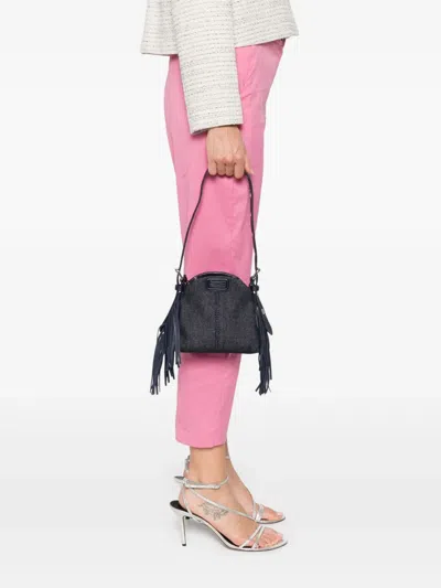 Maje Miss M Denim Micro Bag