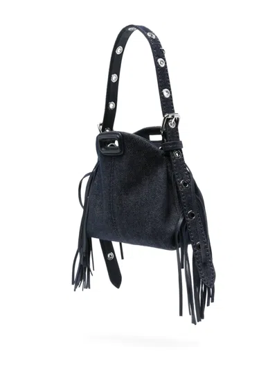 Maje Miss M Denim Micro Bag