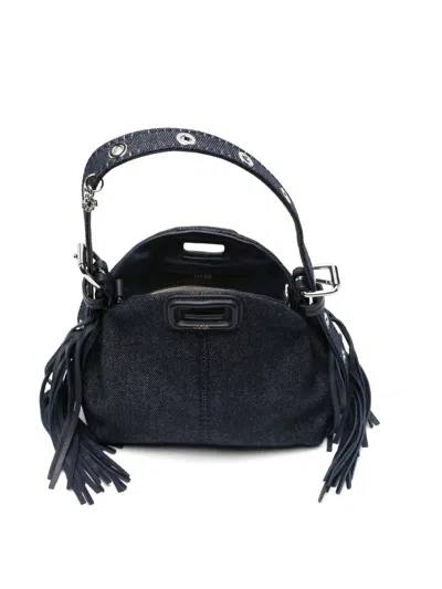 Maje Miss M Denim Micro Bag