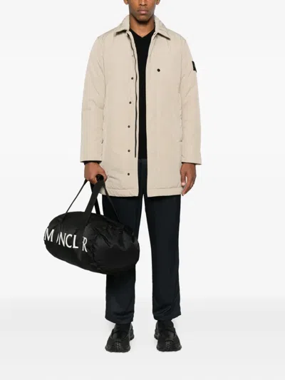 Stone Island Patch-pocket Coat In Neutral