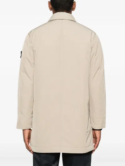 Stone Island Patch-pocket Coat In Neutral