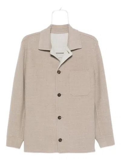 Eleventy Button-fastening Patch-pocket Jacket In Pink
