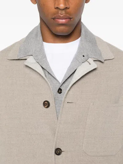 Eleventy Button-fastening Patch-pocket Jacket In Pink