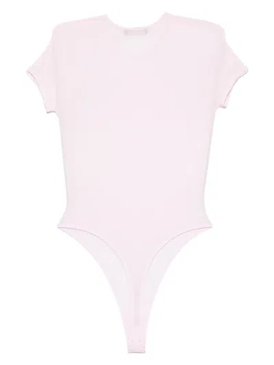 Wardrobe.nyc Jersey Bodysuit In Pink