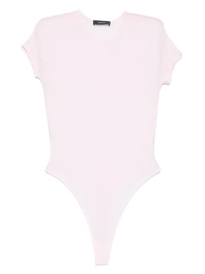 Wardrobe.nyc Jersey Bodysuit In Pink